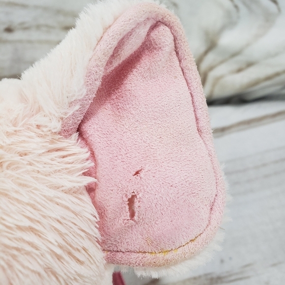 Jellycat Pink Elephant Rattle Plush Toy Heart Love You Feet Little 9 Inch - Picture 4 of 10